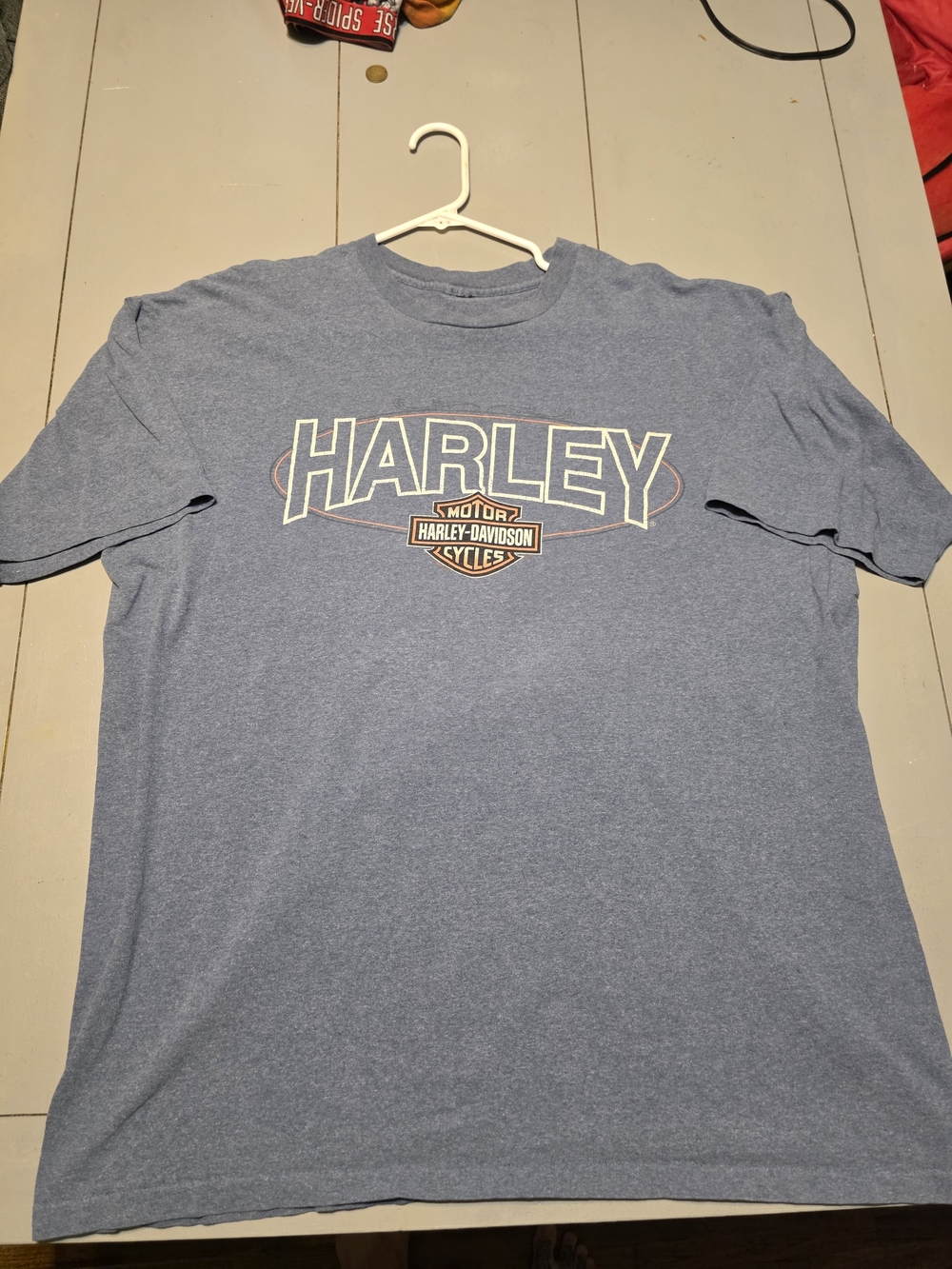 Harley-Davidson Men's Heather Blue Logo T-Shirt